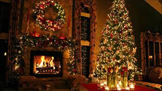 30 Minutes of Traditional Christmas Music with Beautiful Christmas Tree and Fireplace Background [upl. by Josee]