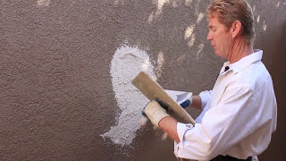 Stucco finish peeling fix with acrylic stucco [upl. by Melanie]