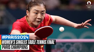 Womens Singles Table Tennis Final 🏓  Paris Champions [upl. by Maddox]