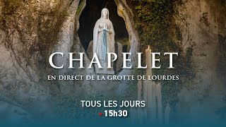 Le Chapelet depuis la Grotte de Lourdes  04092024 [upl. by Yrffoeg]