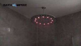 LED Shower Head Round 16 Inch LED Showerhead  BathEmpire [upl. by Athey]