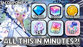 ALL THIS in Minutes Coupons Crystals Rewards to Claim Best Time to StartReturn [upl. by Sonafets]