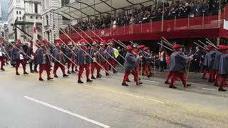 Lord Mayors Show 2017  HAC Company of Pikemen and Musketeers [upl. by Navis]