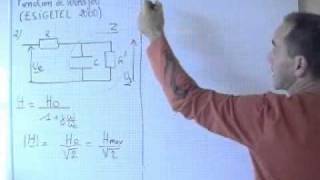 électrocinétique  fonction de transfert  esigetel 2000 pulsation de coupure [upl. by Argella]
