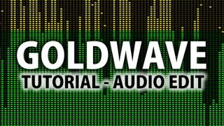 Goldwave Tutorial amp Opinião  Edição Audio Em Português HD [upl. by Erdah542]