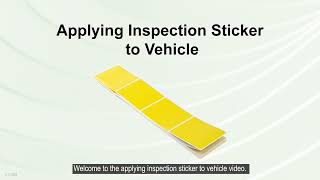 Applying Inspection Sticker to Vehicle [upl. by Ailssa945]