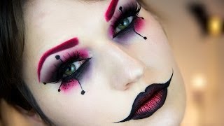 Harley Quinn Halloween Makeup Tutorial [upl. by Corinna]