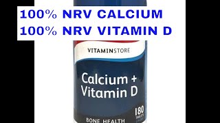 Vitamin Store Calcium and Vitamin D Food Supplement Tablets Capsule  Review [upl. by Ynatterb]