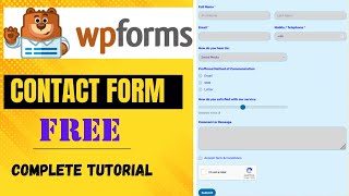 How to Create Contact Form Using WPForms Free WordPress 2024 [upl. by Salvador]