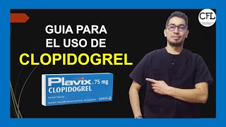 CLOPIDOGREL Tableta 💊 Para que sirve PLAVIX y como USARLO INFORMACION COMPLETA ☑️ [upl. by Delahk]