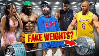 FAKE WEIGHTS in gym PRANK  ANATOLY pretended to be a Beginner 8 [upl. by Nyliak]