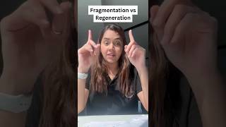 Difference Between Fragmentation amp Regeneration shorts biology class10 [upl. by Penhall]