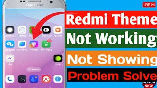 redmi themes app not working I redmi themes app not showing I redmi 9 theme app not showing [upl. by Helli]