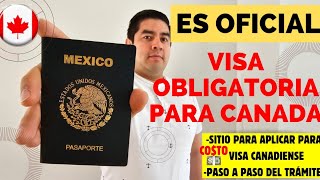 aplica AQUI a tu VISA 🇨🇦 PASO A PASO para tramitarla VISA a Canadá para mexicanos [upl. by Lleze]