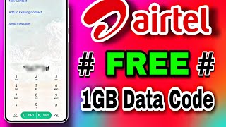 Airtel 1gb Free Data  Airtel Free Data Code 2024  Airtel Me Data Loan Kaise Le [upl. by Suoicerp]