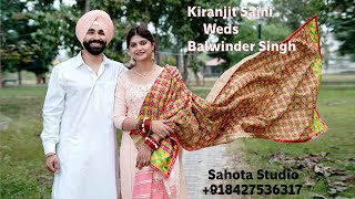 Live Wedding Kiranjit Saini Weds Balwinder Singh [upl. by Atikihc]