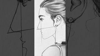 Easy TRICK to Draw Side FACE ❤️🔥 [upl. by Lugo]