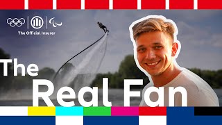 Meet flyboarder Petr the Real Fan and ultimate Olympic Games supporter Allianz – Ready Paris Go [upl. by Monafo]