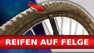 Reifen auf Felge ziehen 🆗 3 Reifenwechsel Tricks wenn der Mantel einfach nicht auf die Felge geht [upl. by Norrek]