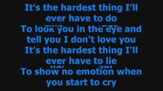 The Hardest Thing  98 Degrees Lyrics [upl. by Essinger619]