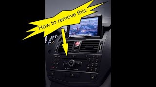 Mercedes W204 C Class How to Remove COMAND Command APS Navigation Head Unit [upl. by Akerdal]