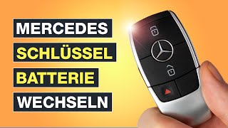 Mercedes Schlüssel Batterie wechseln ✅ Ganz ohne Werkzeug – Testventure [upl. by Nauqyaj]