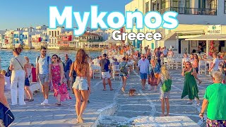 Mykonos Greece 🇬🇷  Summer 2022  4K 60fps HDR  7 Hours Walking Tour [upl. by Haleigh]