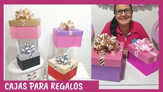 CÓMO HACER CAJAS PARA REGALO PASO A PASO Casa Carmelo [upl. by Waddington]