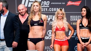 UFC 190 weighin highlights [upl. by Idleman]