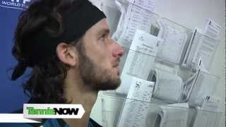 Feliciano Lopez Presser at the 2012 US Mens Clay Court Championship [upl. by Bow]