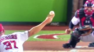 Stephen Strasburg Curveball Slow Motion [upl. by Egnalos]