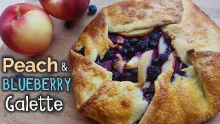 Peach amp Blueberry Galette  How to Make a Galette  Whats For Din  Courtney Budzyn  Recipe 60 [upl. by Rudwik]