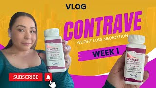 Week 1 on CONTRAVE Weight loss pill💊  2023 review [upl. by Pahl248]