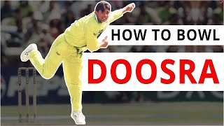 How to Bowl Doosra in Cricket  Off Spin Variations  Doosra Bowling Technique [upl. by Bealle]