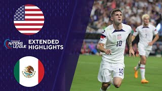 USA vs Mexico Extended Highlights  CONCACAF Nations League  CBS Sports Golazo [upl. by Mendel31]