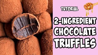 2Ingredient Truffles tutorial Shorts [upl. by Kovacev]