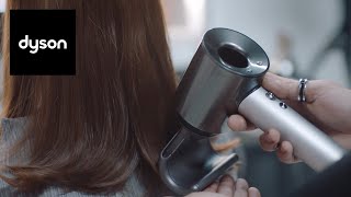 Using the attachments on the Dyson Supersonic™ professional hair dryer [upl. by Phillip344]