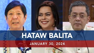 UNTV HATAW BALITA  January 30 2024 [upl. by Agneta]