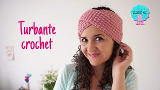 ✅🌸DIADEMA TURBANTE TEJIDA A CROCHET para principiantes paso a paso Puff stitch HEADBAND🌸 [upl. by Yreneh990]