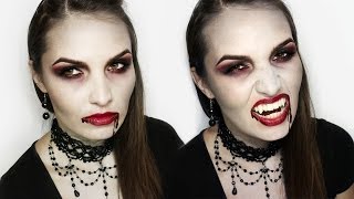 Mroczna Bohaterka  Charakteryzacja na Wampira Halloween Makeup Tutorial [upl. by Toney]