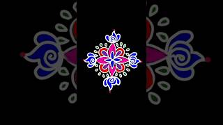 51 dots colour rangoli muggulu indianart shortsfeed indianartkolam [upl. by Archle368]