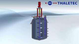 THALTEC Glasslined reactor with CrossArm Agitator and PowerBaffle for maximum heat transfer [upl. by Phemia]