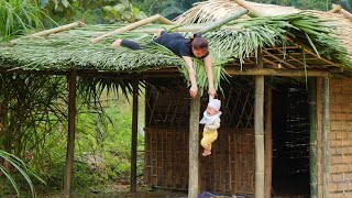 FLL VIDEO Build a bamboo house with your children in 10 days build a farm life  Single mother [upl. by Marlane808]