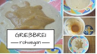 Vegane Rohkost Grießbrei mit Apfelmus [upl. by Eirrehc915]