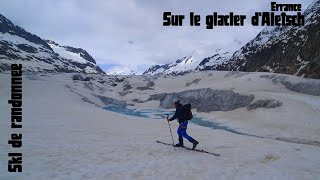 Errance sur le Glacier dAletsch  dans la tempête sur le plus grand glacier des Alpes [upl. by Alaikim832]