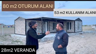 KONTEYNER EV ŞIK TASARIM RAHAT KULLANIM 80 m2 [upl. by Nyret]