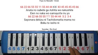 Fuyu no Hanashi  Given Pianika Cover  Not Angka [upl. by Elburt]