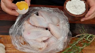 Few people know this trick for cooking chicken wings Simple and delicious chicken RECIPE❗️ASMR [upl. by Foote]