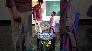 Prepositions activity english spokenenglish school activity englishgrammar shorts [upl. by Hudis]