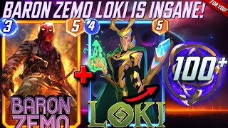 This BARON ZEMO LOKI Deck IS ACTUALLY CRACKED  Marvel SNAP [upl. by Calise641]